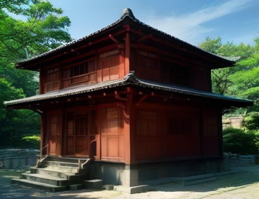 古代寺院藏经阁内，僧侣在昏黄烛光下手抄心经经文，画面古朴庄重，体现色即是空的传承智慧